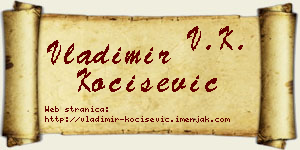 Vladimir Kočišević vizit kartica